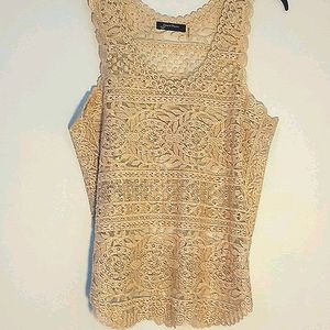 Janet Paris Lace and studded Tank